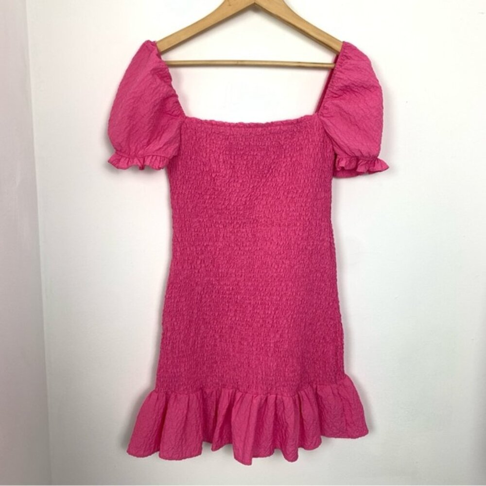 **NOT FOR SALE** Zara Pink Smocked Mini Dress - Picture 8 of 9